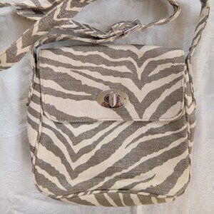 Chico's Zebra Print Shoulder Bag